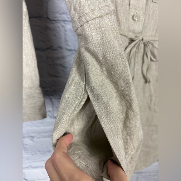 NWT Abercrombie & Fitch linen blend easy waist romper size M petite - Picture 7 of 8